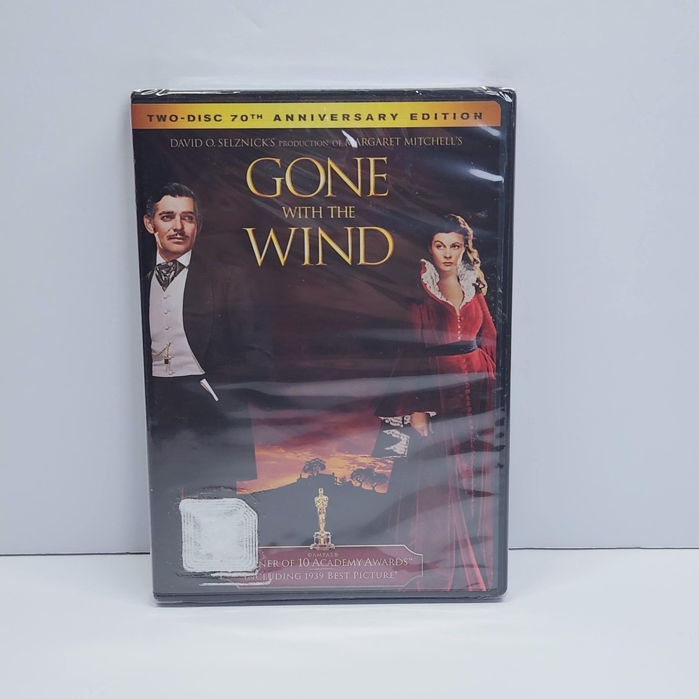 Gone With The Wind DVD 70th Anniversary Warner Two-Disc G Drama Romance Movie